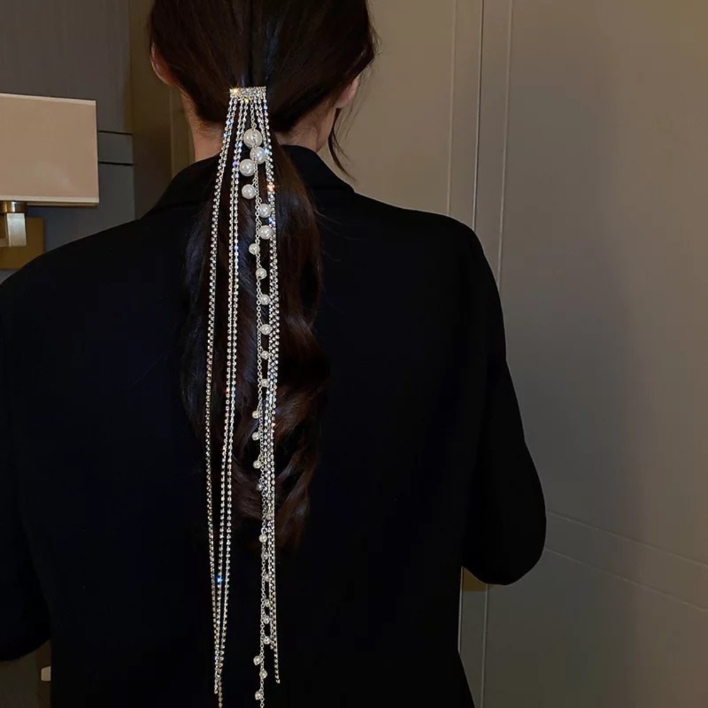 Pear rhinestone hair accessories